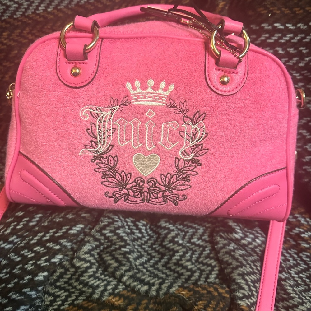 Juicy Couture Hot Pink Heritage Bowler - NWT